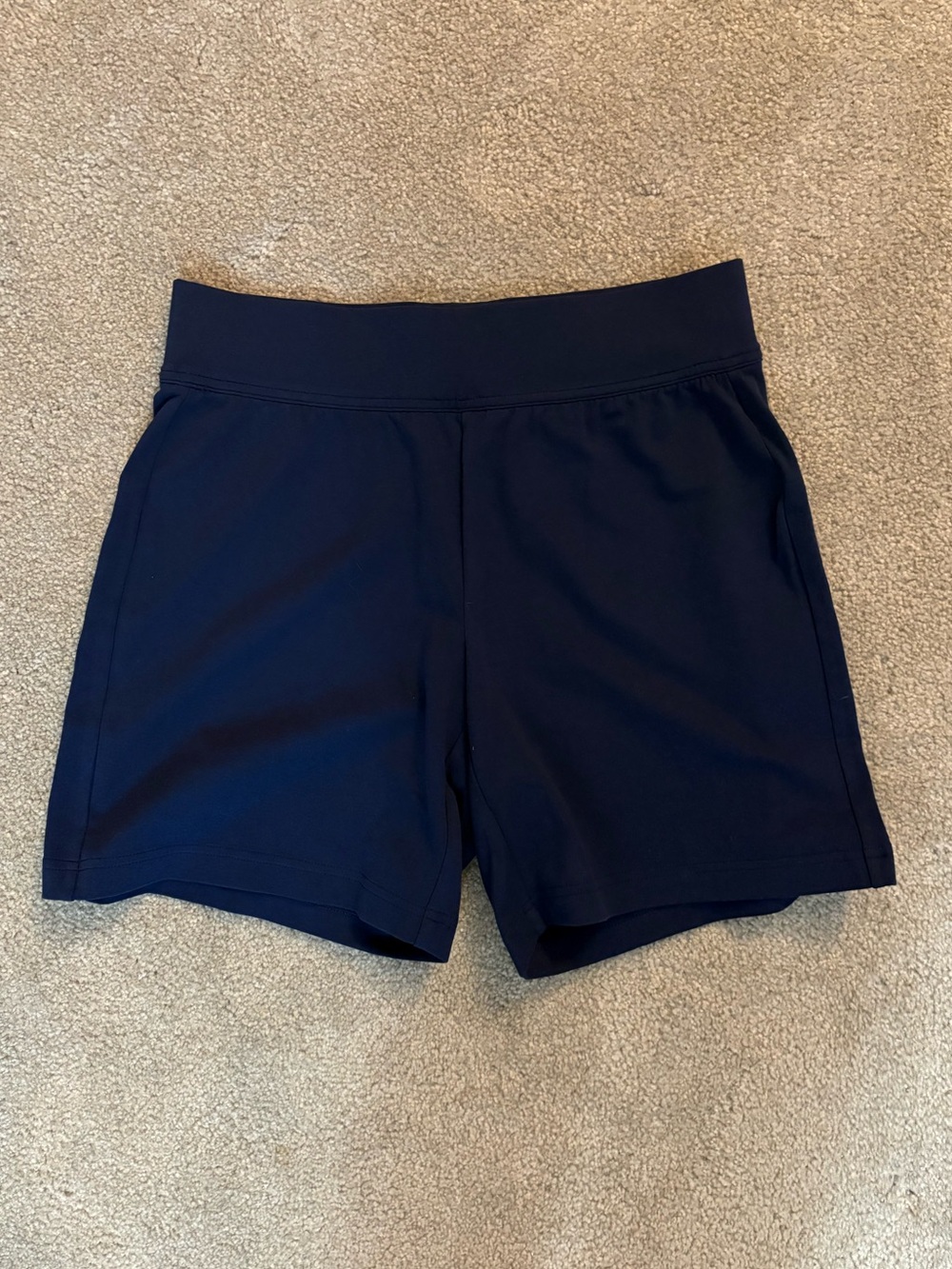 Navy blue cotton shorts
